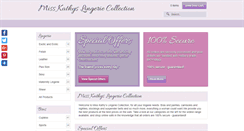 Desktop Screenshot of misskathyslingeriecollection.com